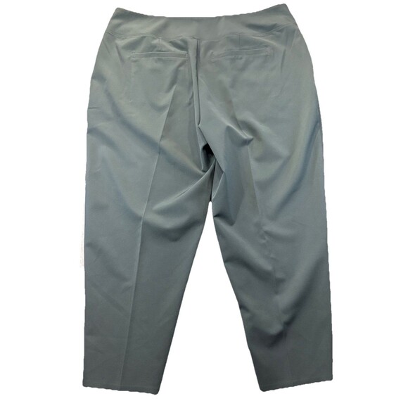 Athleta Endless High Rise Pant Womens Sz 18 Moss Green Stretch Zip Pocket Travel - Picture 3 of 11